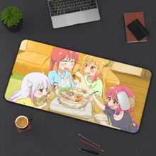 Load image into Gallery viewer, Miss Kobayashi&#39;s Dragon Maid Kanna Kamui, Ilulu, Kobayashi, Kobayashi San Chi No Maid Dragon, Tohru Mouse Pad (Desk Mat) On Desk
