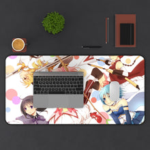 Load image into Gallery viewer, Puella Magi Madoka Magica Mouse Pad (Desk Mat) With Laptop
