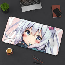 Load image into Gallery viewer, EroManga-Sensei Mouse Pad (Desk Mat) On Desk

