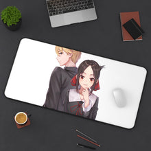 Load image into Gallery viewer, Kaguya and Miyuki Mouse Pad (Desk Mat) On Desk
