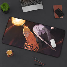 Load image into Gallery viewer, Sasuke and Naruto Mouse Pad (Desk Mat) On Desk
