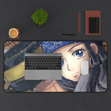 Load image into Gallery viewer, Asirpa and Sugimoto Saichi Mouse Pad (Desk Mat) With Laptop
