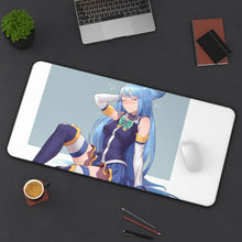 Load image into Gallery viewer, Aqua Mouse Pad (Desk Mat) On Desk
