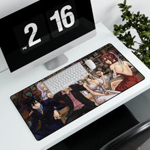 Load image into Gallery viewer, Fairy Tail Natsu Dragneel, Erza Scarlet, Gray Fullbuster, Lucy Heartfilia, Happy Mouse Pad (Desk Mat) With Laptop
