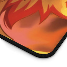 Load image into Gallery viewer, Kyojuro Rengoku Mouse Pad (Desk Mat) Hemmed Edge
