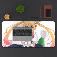 Load image into Gallery viewer, Miss Kobayashi&#39;s Dragon Maid Kobayashi San Chi No Maid Dragon, Tohru Mouse Pad (Desk Mat) With Laptop
