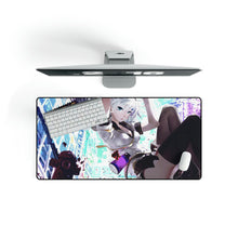 Load image into Gallery viewer, Anime, Girl, White Hair, Student, Uniform, Mouse Pad (Desk Mat)
