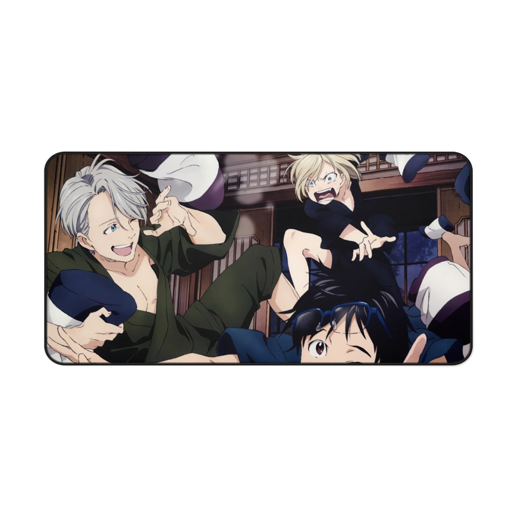 Yuri!!! On Ice Victor Nikiforov, Yuri Plisetsky, Yuuri Katsuki Mouse Pad (Desk Mat)