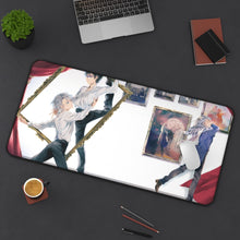 Load image into Gallery viewer, Yuri!!! On Ice Victor Nikiforov, Yuuri Katsuki Mouse Pad (Desk Mat) On Desk
