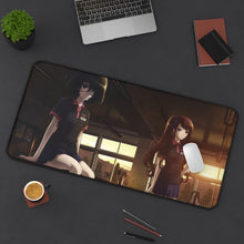 Load image into Gallery viewer, Mei and Izumi Mouse Pad (Desk Mat) On Desk
