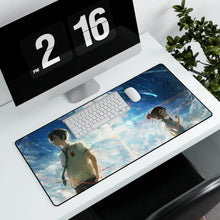 Load image into Gallery viewer, Your Name. Mouse Pad (Desk Mat) With Laptop
