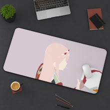 Load image into Gallery viewer, Zero Two - Darling in the FranXX Mouse Pad (Desk Mat) On Desk
