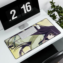 Load image into Gallery viewer, Hanbun no Tsuki ga Noboru Sora Mouse Pad (Desk Mat) With Laptop
