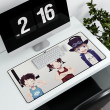 Load image into Gallery viewer, Luffy,Ace and Sabo Mouse Pad (Desk Mat) With Laptop

