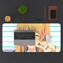 Load image into Gallery viewer, Yuzu Aihara Mouse Pad (Desk Mat) With Laptop
