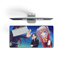 Load image into Gallery viewer, Charlotte Nao Tomori, Ayumi Otosaka, Joujirou Takajou Mouse Pad (Desk Mat) On Desk
