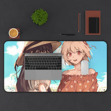 Load image into Gallery viewer, Lycoris Recoil Takina Inoue, Chisato Nishikigi Mouse Pad (Desk Mat) With Laptop
