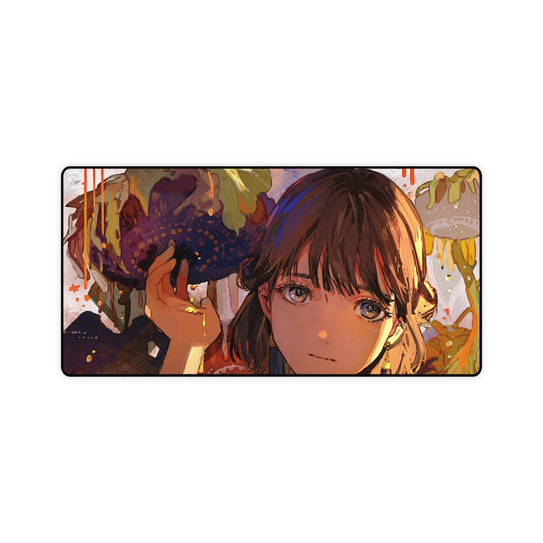 Anime Girl Mouse Pad (Desk Mat)