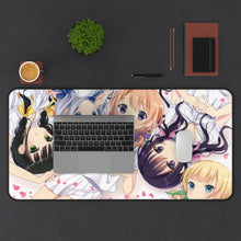 Load image into Gallery viewer, Is The Order A Rabbit? Mouse Pad (Desk Mat) With Laptop
