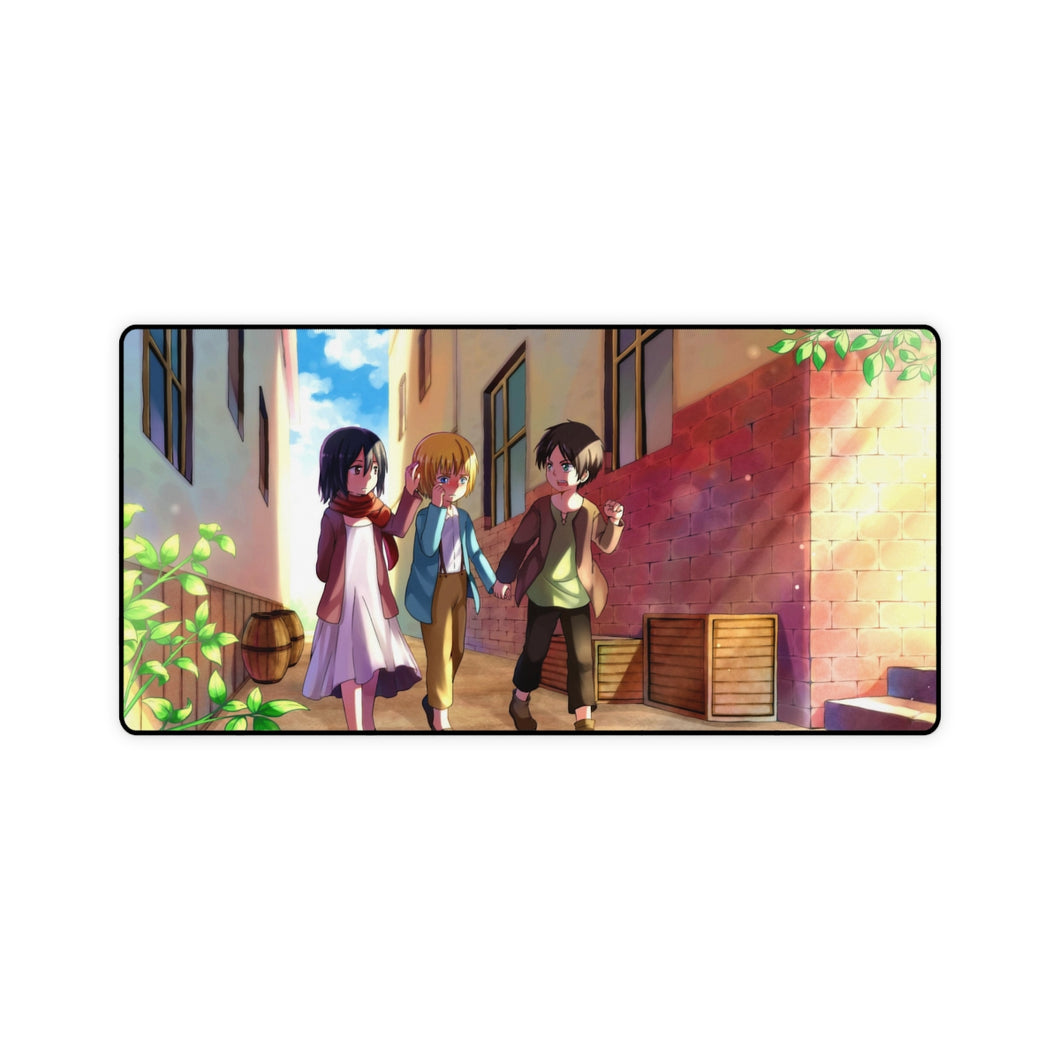 Eren,Mikasa and Armin Mouse Pad (Desk Mat)