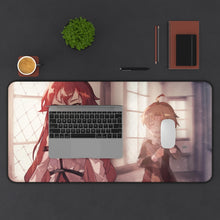 Load image into Gallery viewer, Mushoku Tensei: Jobless Reincarnation Rudeus Greyrat, Eris Boreas Greyrat Mouse Pad (Desk Mat) With Laptop
