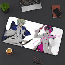 Load image into Gallery viewer, Durarara!! Izaya Orihara, Shizuo Heiwajima Mouse Pad (Desk Mat) On Desk
