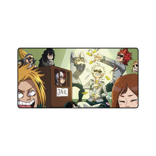 My Hero Academia Izuku Midoriya, Katsuki Bakugou, All Might, Tenya Iida, Shouta Aizawa Mouse Pad (Desk Mat)