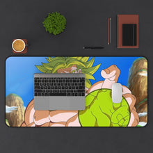 Load image into Gallery viewer, Legendary Super Saiyan Broly Mouse Pad (Desk Mat) With Laptop
