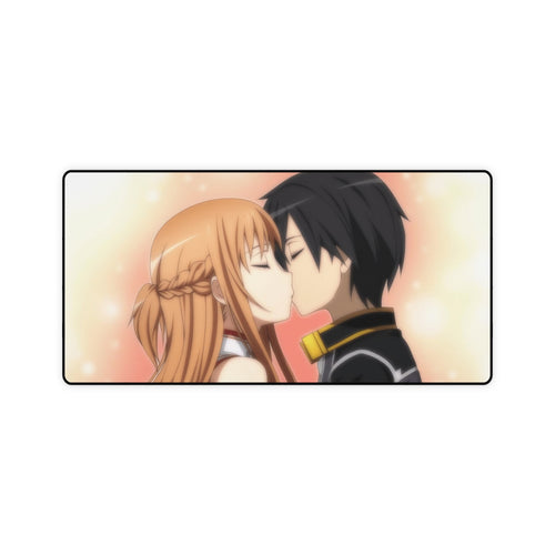 Sword Art Online Kazuto Kirigaya, Asuna Yuuki Mouse Pad (Desk Mat)