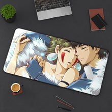 Load image into Gallery viewer, Princess Mononoke Mouse Pad (Desk Mat) On Desk
