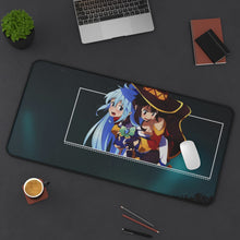 Load image into Gallery viewer, Megumin Aqua Mouse Pad (Desk Mat) On Desk
