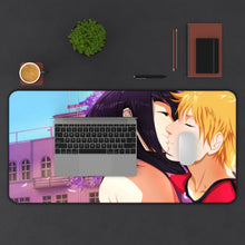 Load image into Gallery viewer, NaruHina Mouse Pad (Desk Mat) With Laptop
