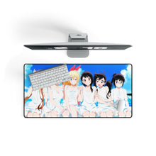 Load image into Gallery viewer, Nisekoi Chitoge Kirisaki, Kosaki Onodera, Seishirou Tsugumi, Marika Tachibana, Ruri Miyamoto Mouse Pad (Desk Mat) On Desk
