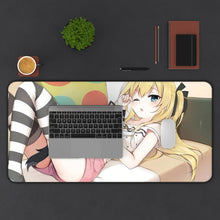 Load image into Gallery viewer, Castle Town Dandelion Mouse Pad (Desk Mat) With Laptop
