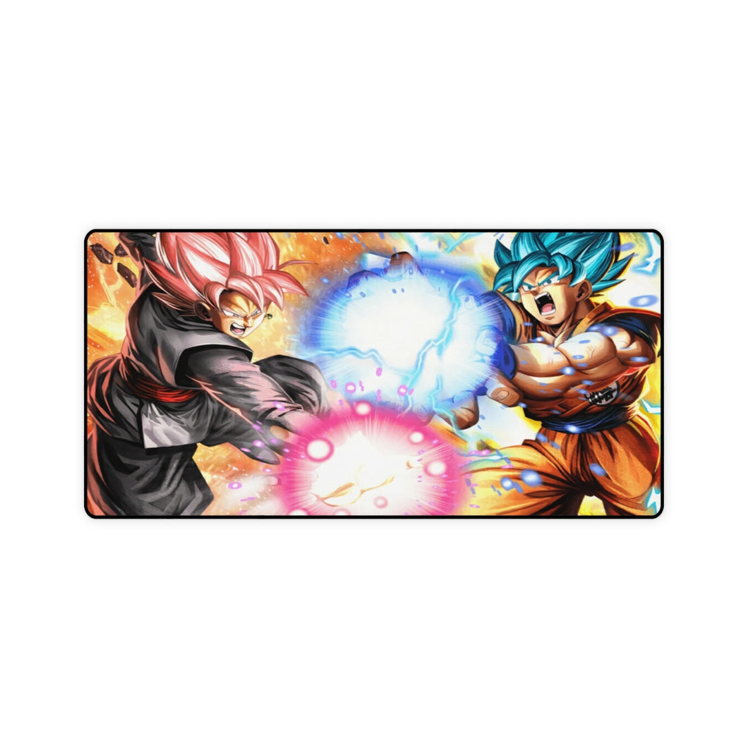 SSR Black and SSGSS Goku Official Trading Card Artworks Mouse Pad (Desk Mat)