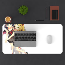 Load image into Gallery viewer, The "H.e.n.t.a.i" Prince and the Stony Cat. by Mouse Pad (Desk Mat) With Laptop
