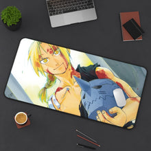 Load image into Gallery viewer, Anime FullMetal Alchemist Mouse Pad (Desk Mat) On Desk
