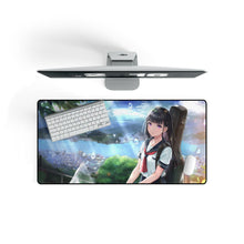 Load image into Gallery viewer, Anime Girl Mouse Pad (Desk Mat) On Desk
