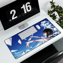 Load image into Gallery viewer, Anime Girl Mouse Pad (Desk Mat) With Laptop
