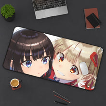 Load image into Gallery viewer, Lycoris Recoil Takina Inoue, Chisato Nishikigi Mouse Pad (Desk Mat) On Desk
