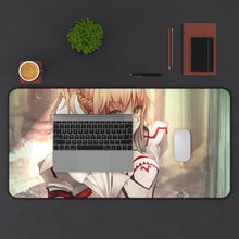 Load image into Gallery viewer, Fate/Apocrypha Saber Of Red Mouse Pad (Desk Mat) With Laptop
