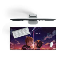 Load image into Gallery viewer, Your Name. Mouse Pad (Desk Mat) On Desk
