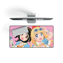Load image into Gallery viewer, Nisekoi Chitoge Kirisaki, Kosaki Onodera Mouse Pad (Desk Mat) On Desk
