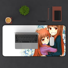 Load image into Gallery viewer, Spice And Wolf Mouse Pad (Desk Mat) With Laptop
