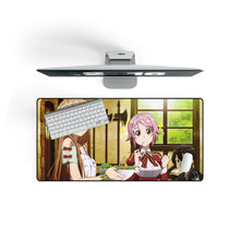 Load image into Gallery viewer, Asuna, Lisbeth and Kirito Mouse Pad (Desk Mat) On Desk
