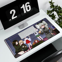Load image into Gallery viewer, Girls und Panzer Mouse Pad (Desk Mat) With Laptop
