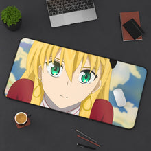 Load image into Gallery viewer, Blonde-chan Mouse Pad (Desk Mat) On Desk
