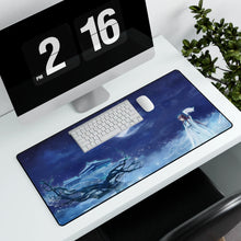 Load image into Gallery viewer, Anime Girl on Full Moon Nigjt Mouse Pad (Desk Mat) With Laptop
