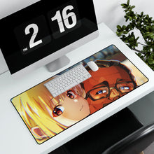 Load image into Gallery viewer, Lycoris Recoil Chisato Nishikigi, Mika Mouse Pad (Desk Mat) With Laptop
