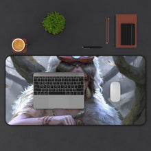 Load image into Gallery viewer, Princess Mononoke Mouse Pad (Desk Mat) With Laptop
